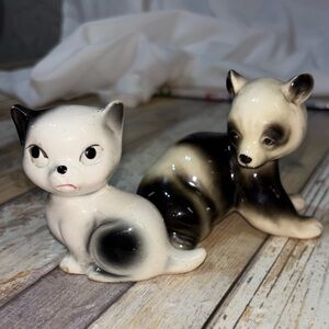 Norcrest Panda Bear Ceramic Figurine Crafted In Japan MCM Vintage